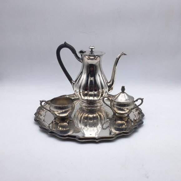 Silver Plate Tea Service - Picture 1 of 11